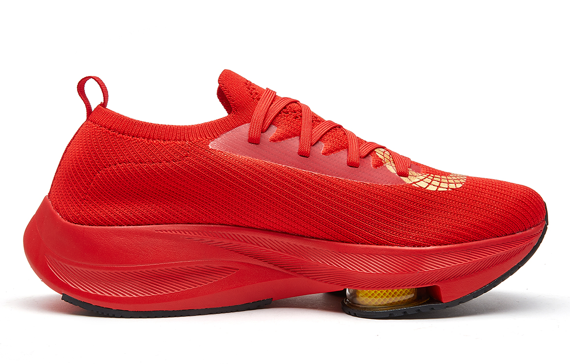 VOIT Running Shoes Unisex Low Top Red Gold