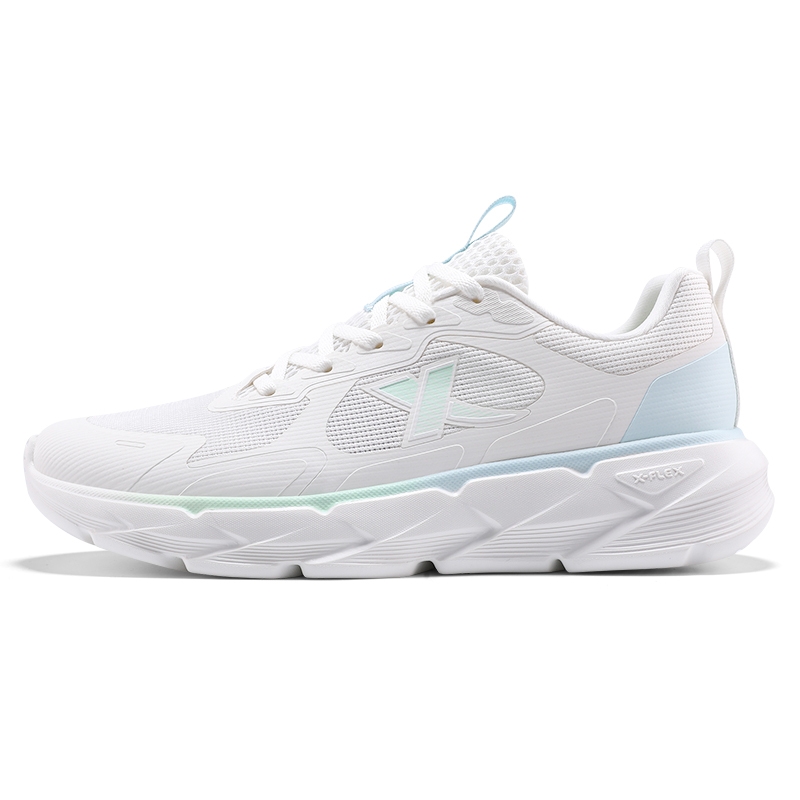 XTEP Cushioning Abrasion Resistant Support Low top Casual Sprint Running Shoes Men’s White Blue