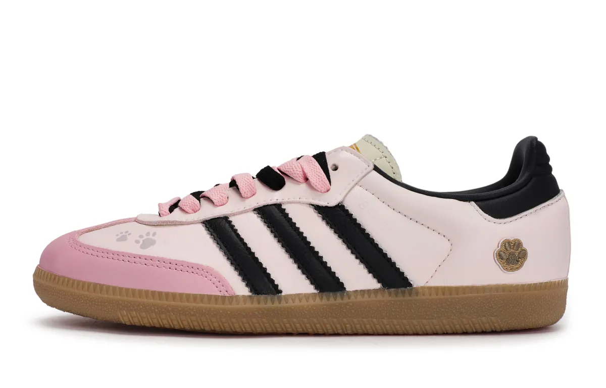 Adidas Originals SAMBA OG German Army Trainers Women's Low Top Black/Pink/Brown