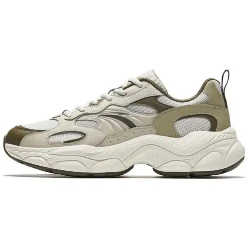 Anta Millennial Generation Slip Resistant Abrasion Resistant Low top Casual Shoes Men's Green Gray