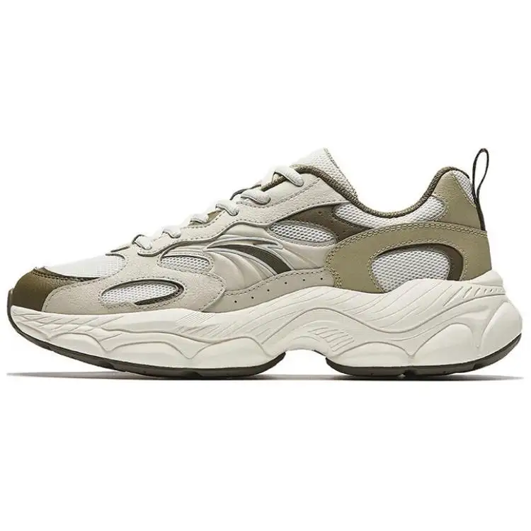 Anta Millennial Generation Slip Resistant Abrasion Resistant Low top Casual Shoes Men's Green Gray