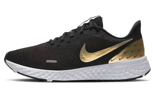 Nike Revolution 5 Premium 'Black Metallic Gold' Women's
