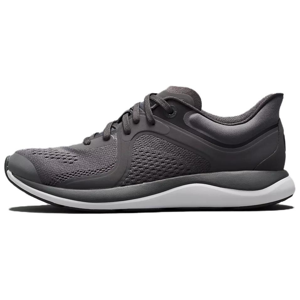 Lululemon Chargefeel Slip Resistant Abrasion Resistant Low top Casual Running Shoes Unisex Gray Black