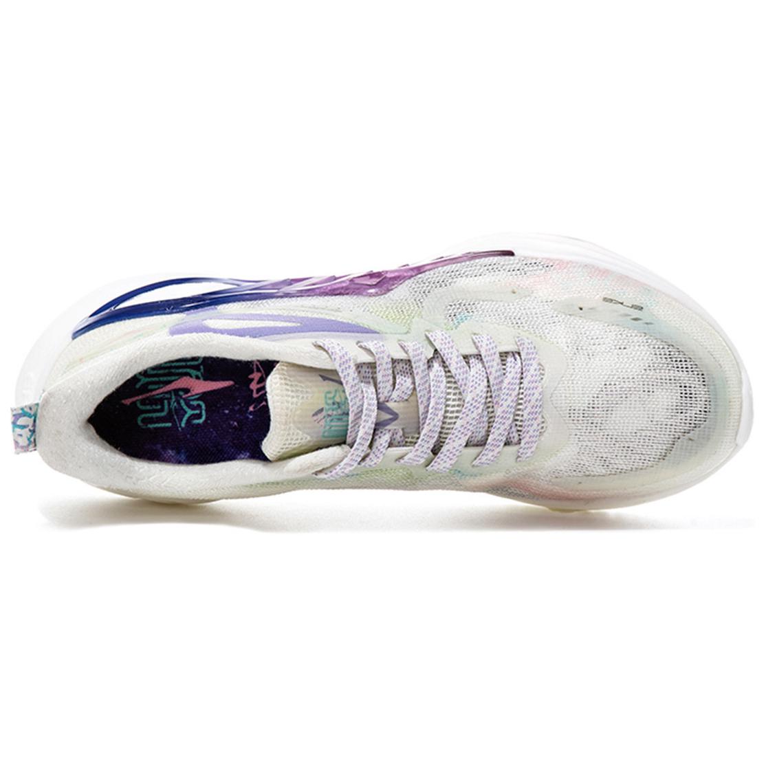 Erke Cushioning, Wear Resistant Low top Casual Running Shoes Women’s White Purple