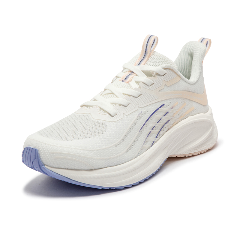 361° Cushioning Abrasion Resistant Breathable Low top Casual Running Shoes Women’s White Purple