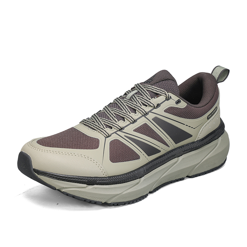 PEAK Cushioning Slip Resistant Abrasion Resistant Low top Running Shoes Men’s Gray Cyan