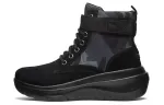 Skechers Skyhigh Ultra Comfortable Short Combat Boots Women's Black Gray