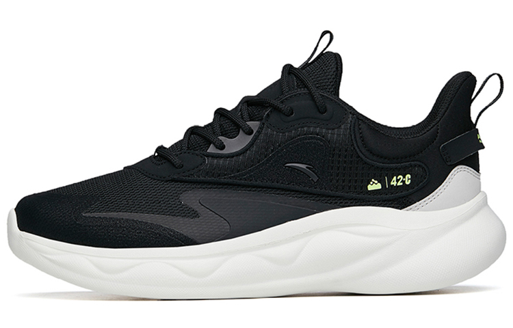 Anta Mianbomb 2 Cushioning Slip Resistant Abrasion Resistant Breathable Low top Running Shoes Men's Black