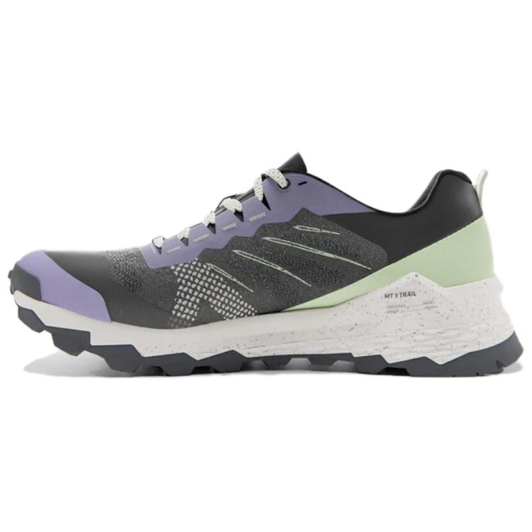 DECATHLON Slip Resistant Abrasion Resistant Low top Trail Running Shoes Women's Purple Black Green
