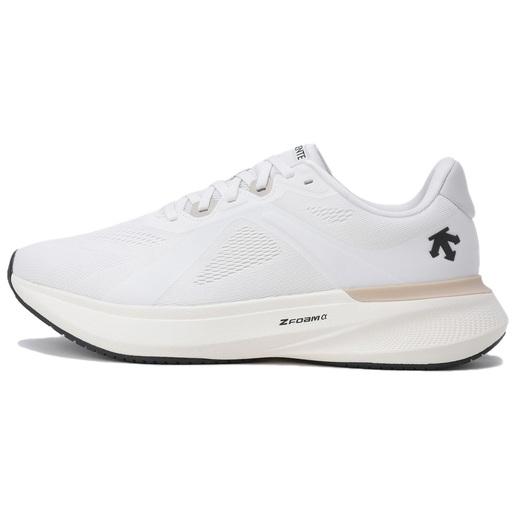 DESCENTE Alpha Support Slip Resistant Abrasion Resistant Low top Training City Commuting Running Shoes Unisex White