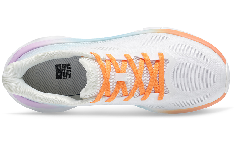 BMAI Expedition Thick Path EVA PEBA Blend Thickened Midsole Mid Top Running Shoes Men’s Cloud Sunset White