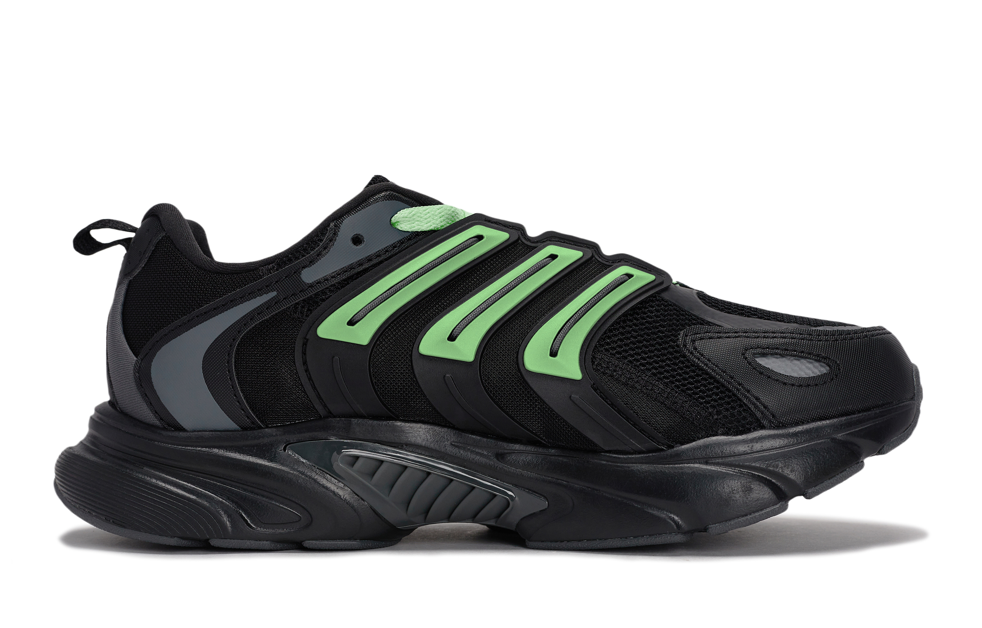 Adidas CLIMACOOL BOUNCE Slip Resistant Abrasion Resistant Low top Running Shoes Unisex Black Green