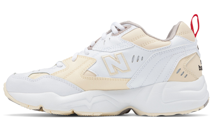 Женские кроссовки New Balance 608 (бело-желтые)
