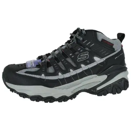 Skechers Casual Abrasion Resistant Low top Running Shoes Men's Black
