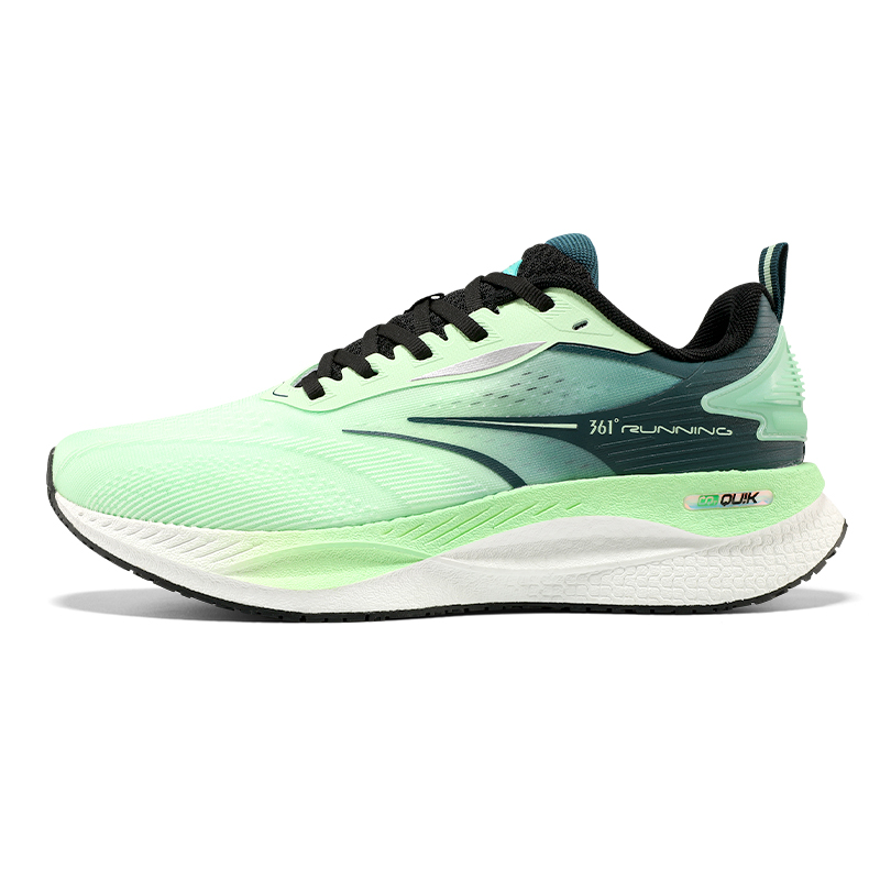 361° Speed Surge CQT Comfortable Cushioning Abrasion Resistant Breathable Low top Casual Running Shoes Men’s Green