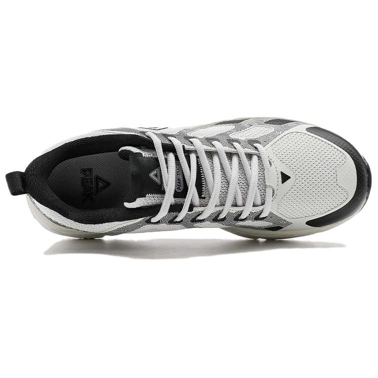 PEAK Cushioning Breathable Abrasion Resistant Low top Casual Running Shoes Unisex Black Gray