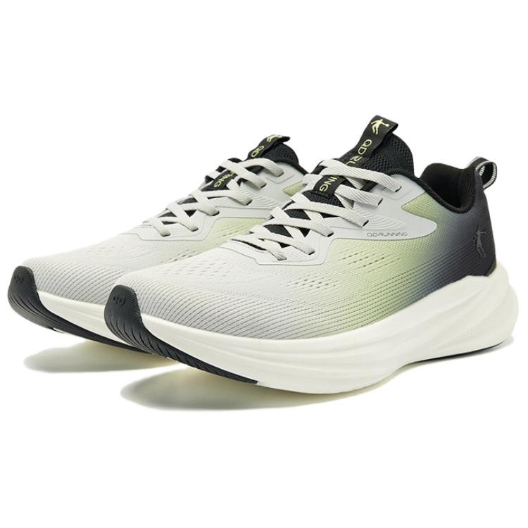 QIAODAN Abrasion Resistant Breathable Low top Casual Running Shoes Men’s Green Black