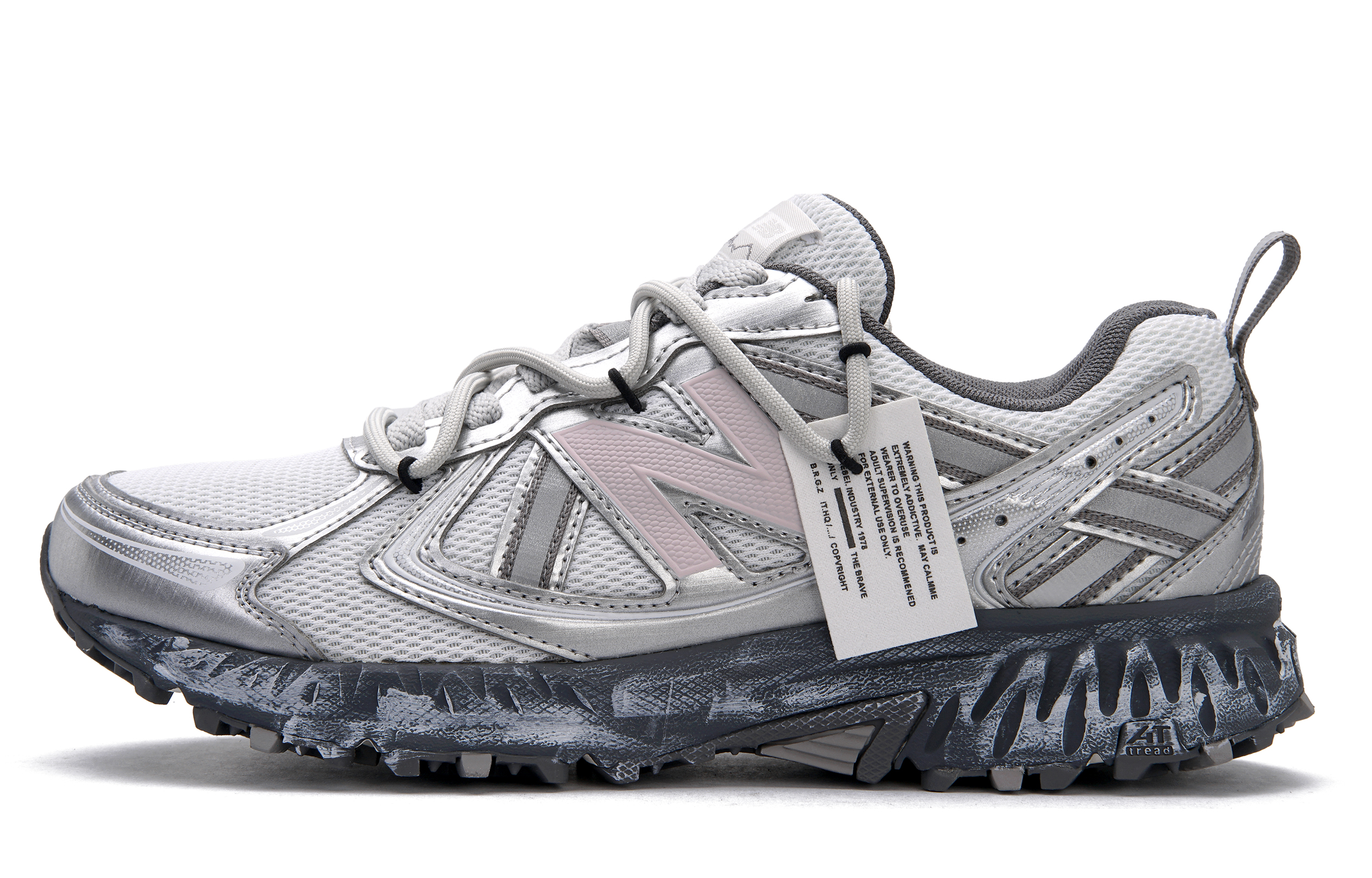 New Balance NB 410 Abrasion Resistant Low top Running Shoes Unisex Silver