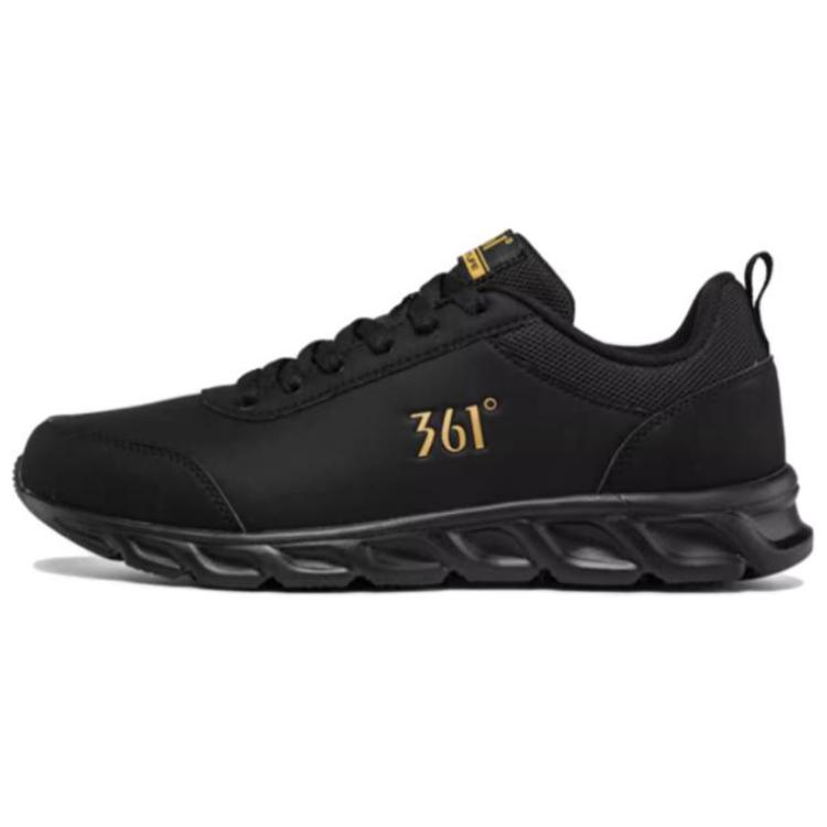 361° Cushioning Breathable Low top Running Shoes Men’s Black Gold
