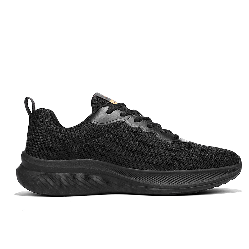 K bird Outdoor Breathable Lightweight Rebound Low top Casual Running Shoes Men’s Black Gold