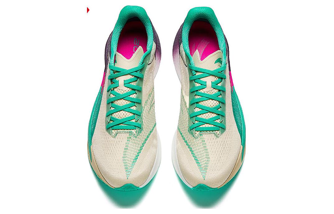 Anta C202 5 Slip Resistant Abrasion Resistant Low top Marathon Running Shoes Men’s Beige Green Red