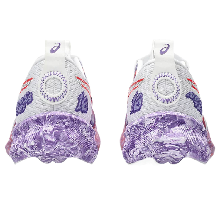ASICS NOOSA TRI 16 Textile, Synthetic Leather Cushioning Low top Racing Running Shoes Women’s White Purple