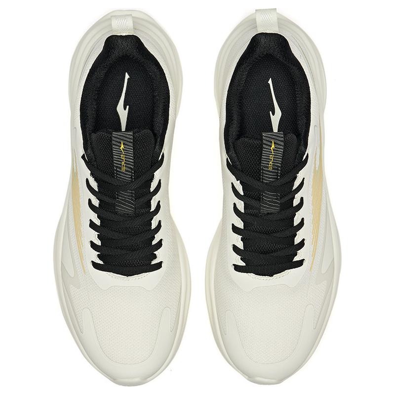 Erke Comfortable And Breathable Cushioning, Wear Resistant Low top Running Shoes Men’s Black White