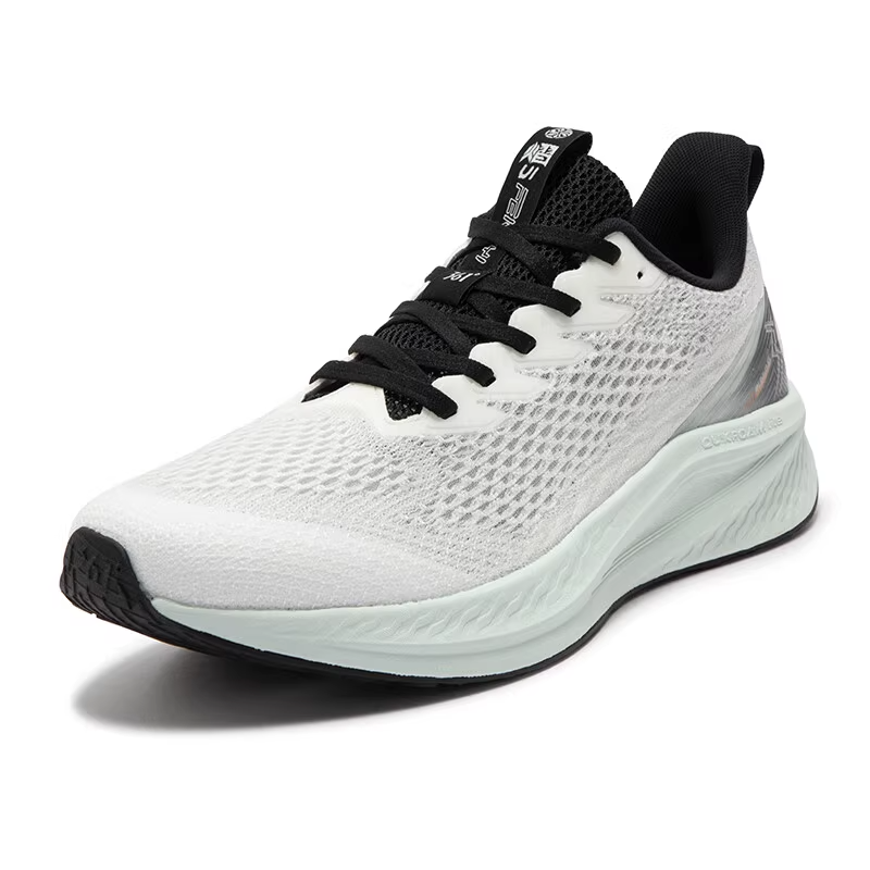 361° Sharp Sparkling 6.0 Slip Resistant Abrasion Resistant Low top Running Shoes Men’s White Green