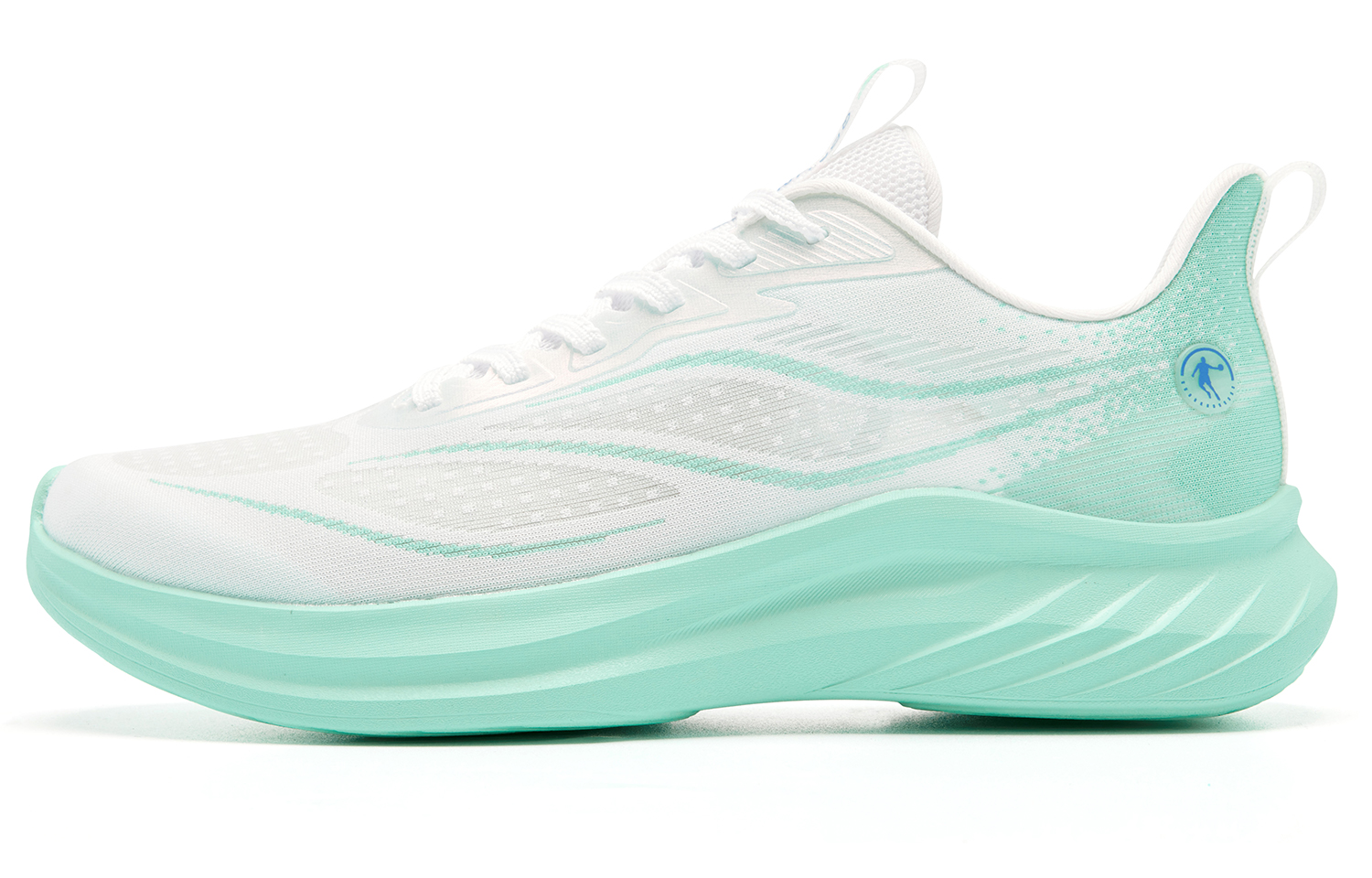 QIAODAN Light Speed 5.0LITE Low top Casual Training Running Shoes Men’s White Green