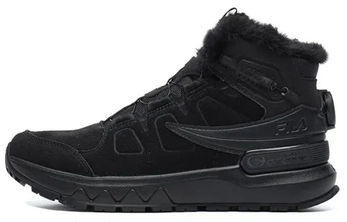 FILA LYNX TERRAIN BOA Fabric High top Running Shoes Women's Black