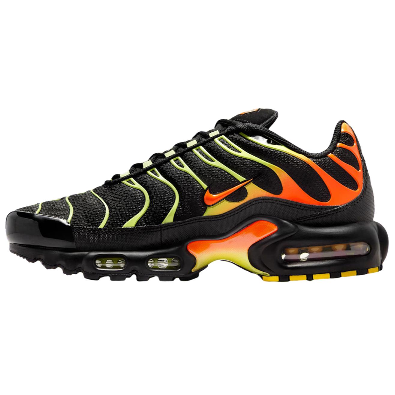 Nike Air Max Plus Running Shoes Unisex Black Orange