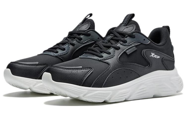 XTEP Synthetic Leather Cushioning Slip Resistant Abrasion Resistant Lightweight Rebound Low top Running Shoes Women’s