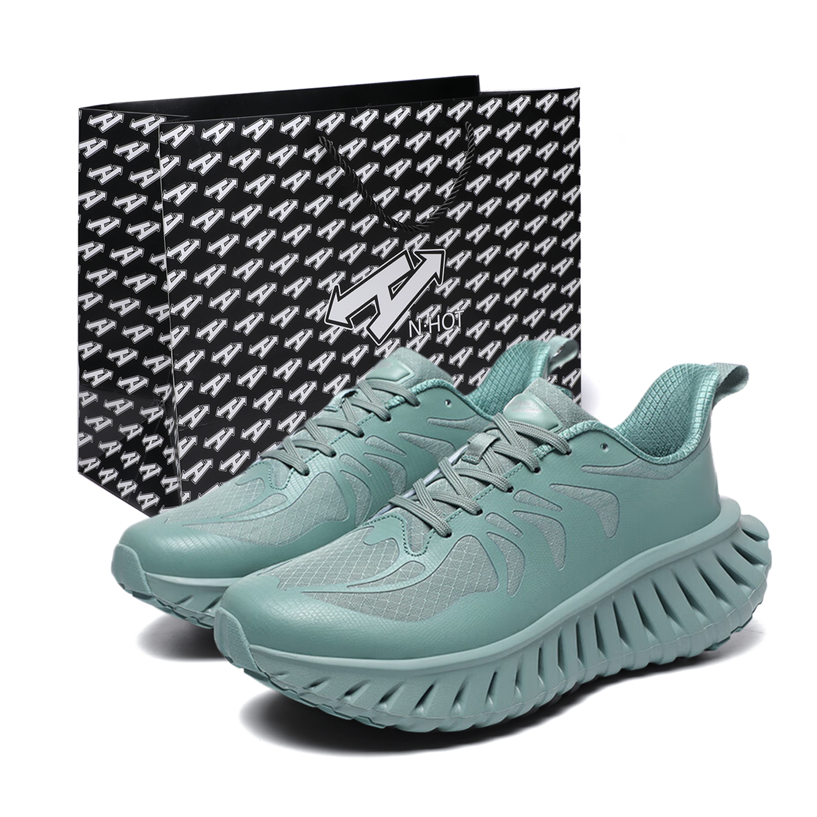 N·HOT Slip Resistant, Abrasion Resistant, Breathable Low top Casual City Commuting Running Shoes Unisex