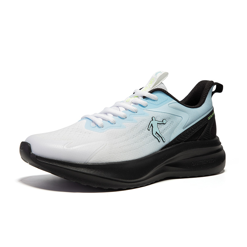 QIAODAN Cushioning Breathable Lightweight Low top Casual Running Shoes Men’s Jordan White Sky Blue