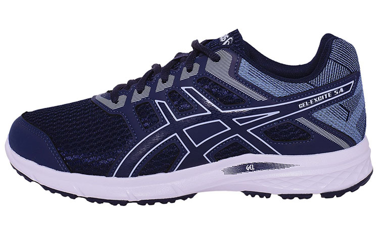 Asics Gel Excite Abrasion Resistant Low top Running Shoes Women's Blue Gray