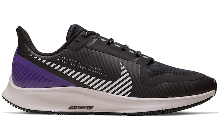 Женские кроссовки Nike Pegasus 36 (черно-фиолетовые) — фото 2
