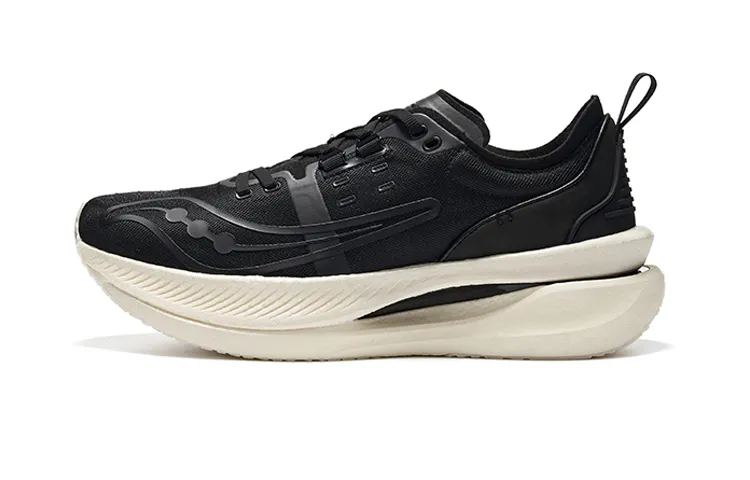 Saucony IDLING Cruise Comfortable Cushioning Low top Running Shoes Unisex Black