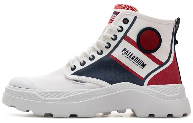 Palladium Combat Boots Unisex High Top White