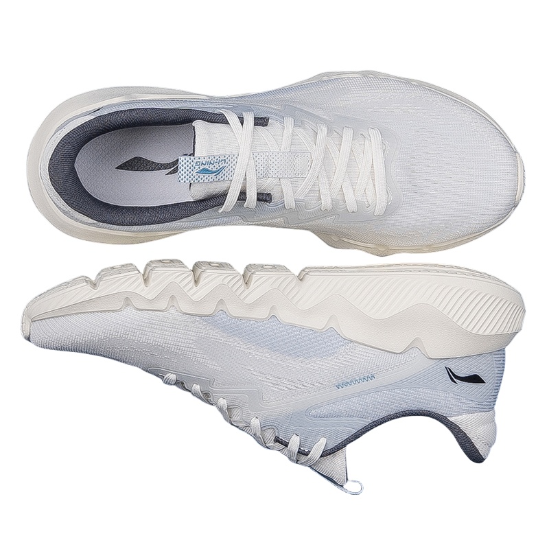 Li Ning Abrasion Resistant Breathable Abrasion Resistant Breathable Low top Casual Running Shoes Men's