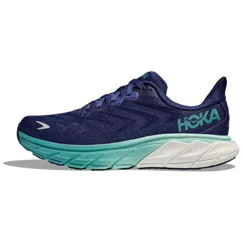 HOKA ONE ONE Arahi 6 Cushioning Abrasion Resistant Cushioning, Wear Resistant Low top Running Shoes Women's Blue
