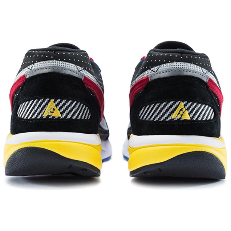 Saucony Aya Classic Vintage Fabric Cushioning Moisture Wicking Low top Running Shoes Men’s Black Yellow Red