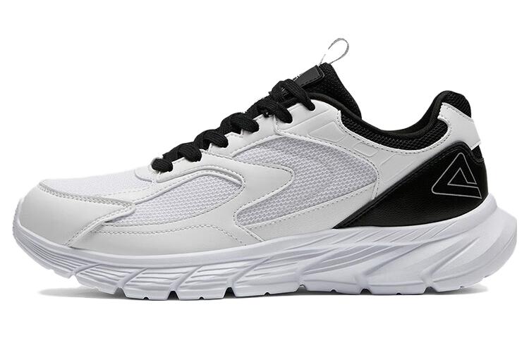 PEAK Slip Resistant Abrasion Resistant Cushioning Low top Running Shoes Men’s Black White