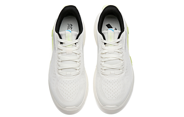 Anta Cushioning Slip Resistant Abrasion Resistant Breathable Low top Running Shoes Men’s White Gray Green