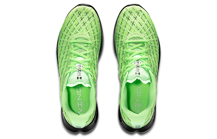 Мужские кроссовки Under Armour Under Armour Flow Velociti Wind (зеленый / черный) — Зелёный / чёрный — фото 4