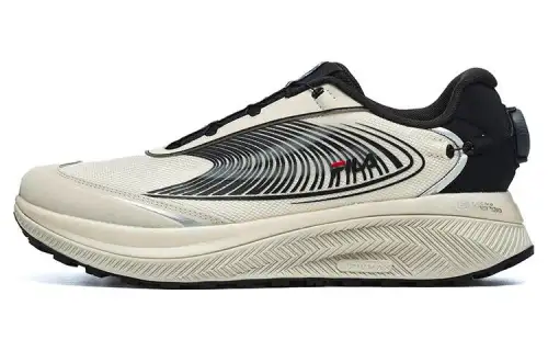 FILA BOA WOLF Textile, Synthetic Leather Cushioning Abrasion Resistant Lightweight Rebound Low top Running Shoes Men's