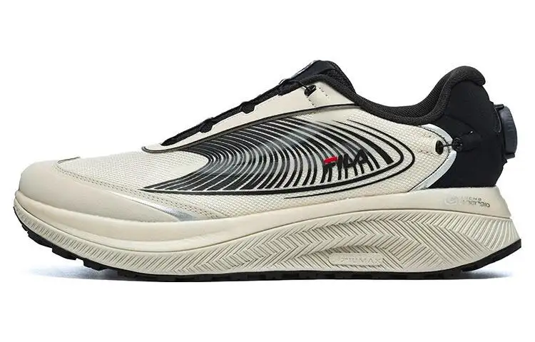 FILA BOA WOLF Textile, Synthetic Leather Cushioning Abrasion Resistant Lightweight Rebound Low top Running Shoes Men's