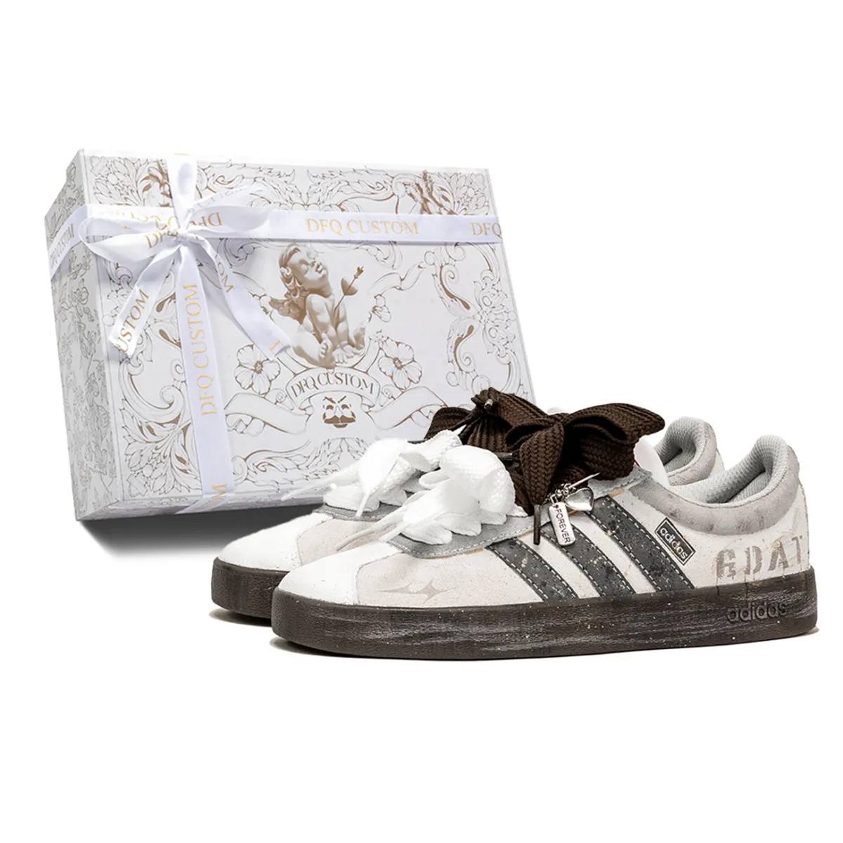 Adidas VL COURT 2.0 No Man's Land Slip Resistant Abrasion Resistant Slip Resistant Abrasion Resistant Low top