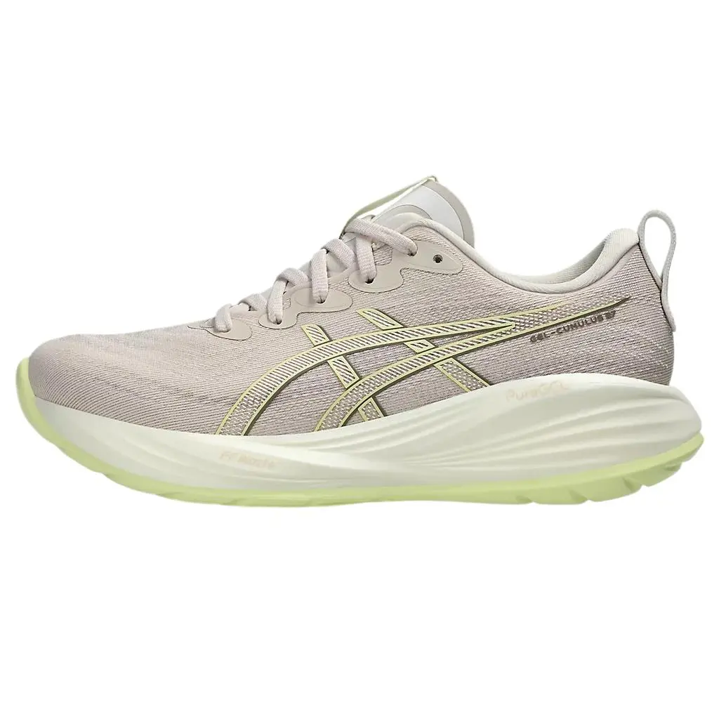 ASICS Gel Cumulus 27 Soft And Comfortable Cushioning Low top Running Shoes Women's Beige Yellow