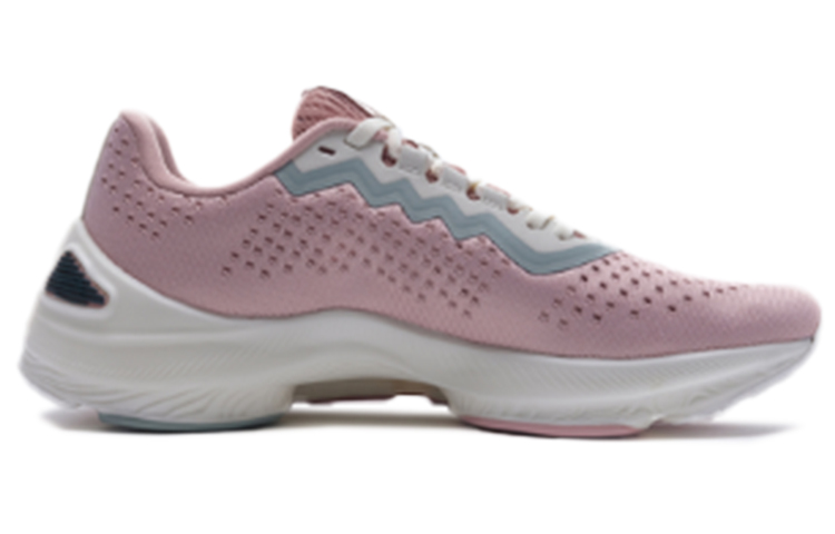 Li Ning Arashi Integrated Fabric Slip Resistant Abrasion Resistant Low top Running Shoes Women’s Mist Rose Pink