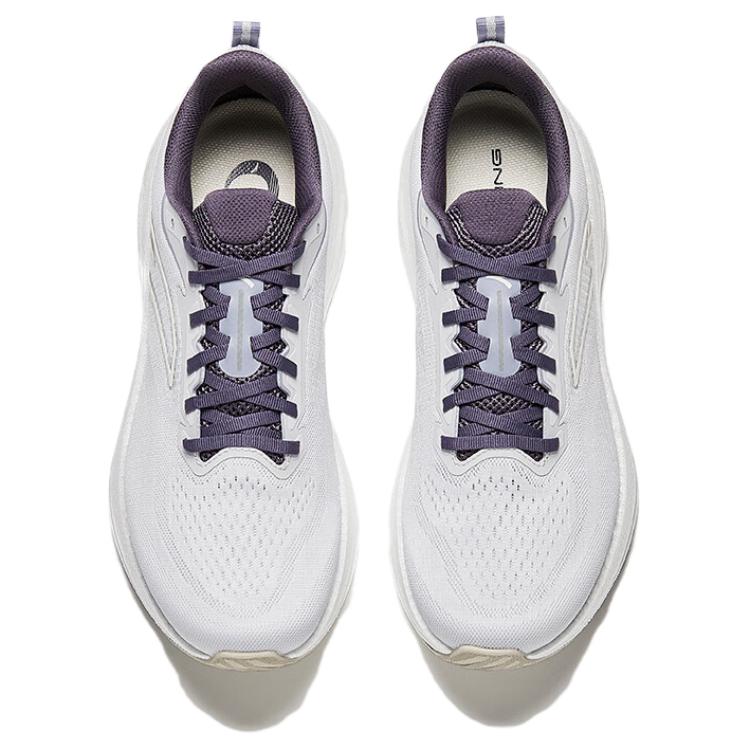 Anta Rebound Abrasion Resistant Breathable Low top Casual Training Running Shoes Men’s Gray White Purple